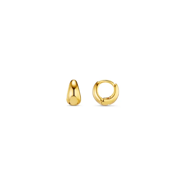 Orelia Tiny Tapered Micro Hoop øreringe guld små