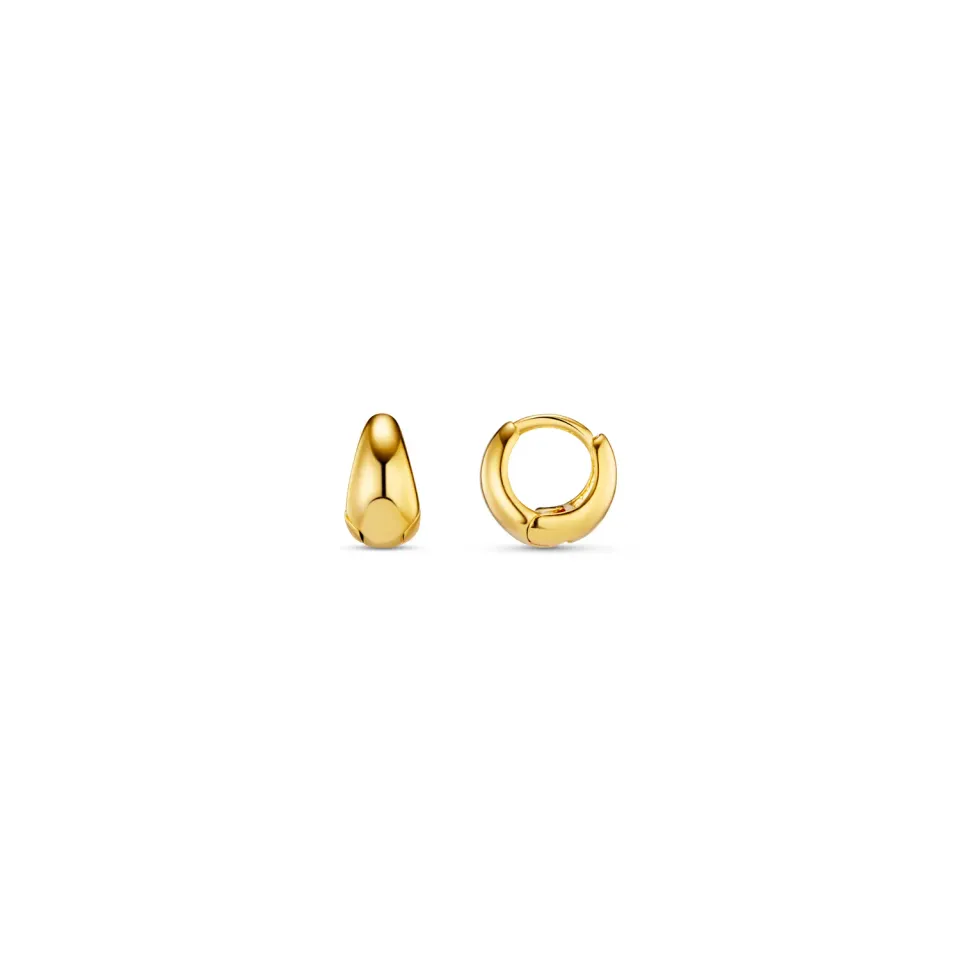 Orelia Tiny Tapered Micro Hoop øreringe guld små
