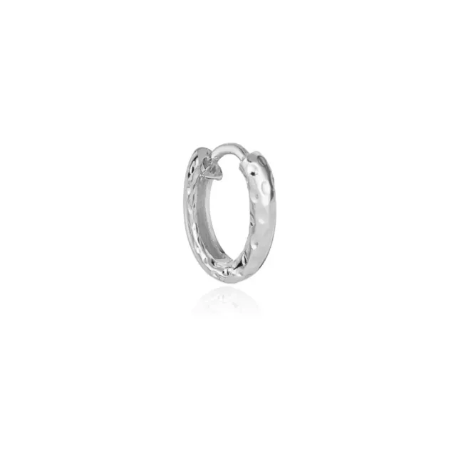 Bykjaergaard Individual Hoops hamret sølv Dia 12 mm