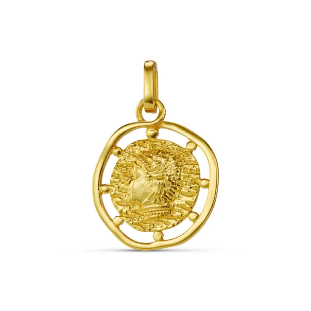 Orelia LUXE Medallion Coin charm forgyldt