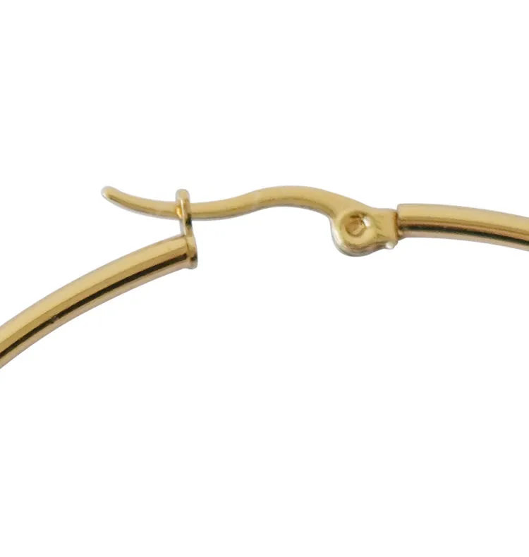 Wos WOS UP Janet hoops guld 75 mm