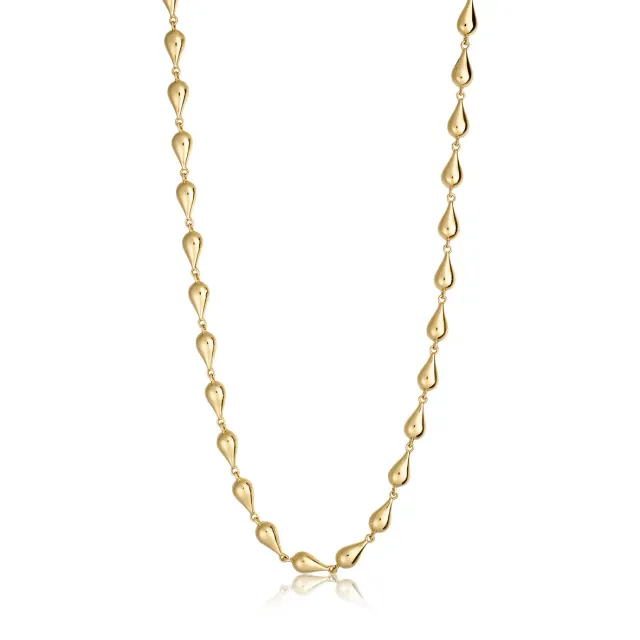 Bykjaergaard Classic collier forgyldt justerbar længde