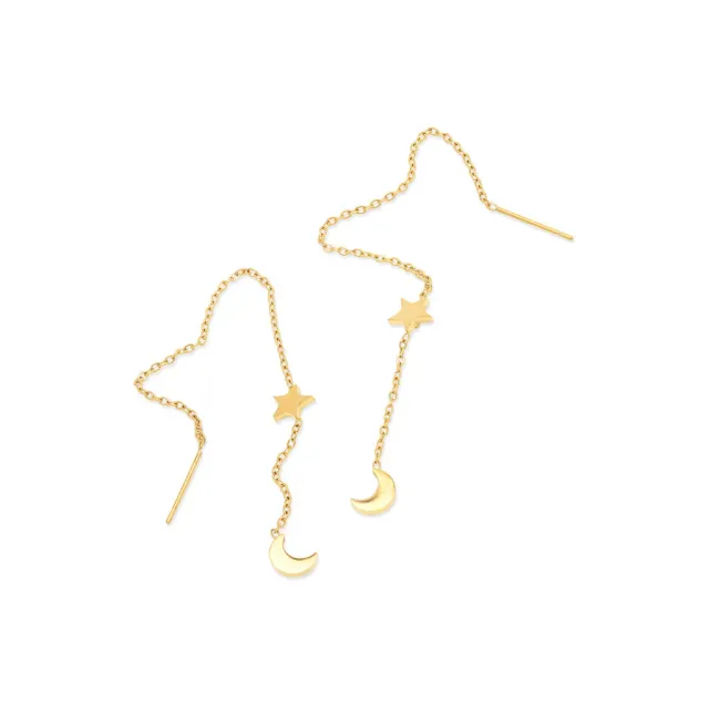 TIMI OF SWEDEN Unni Chain øreringe sølv kæde 10,5 cm