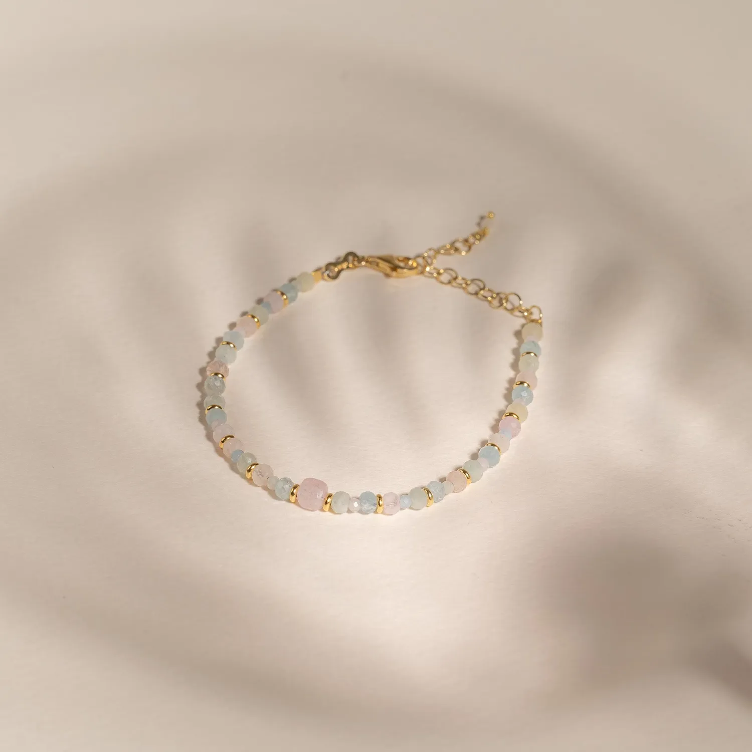 Sisi Copenhagen Isla Morganite armbånd forgyldt morganit