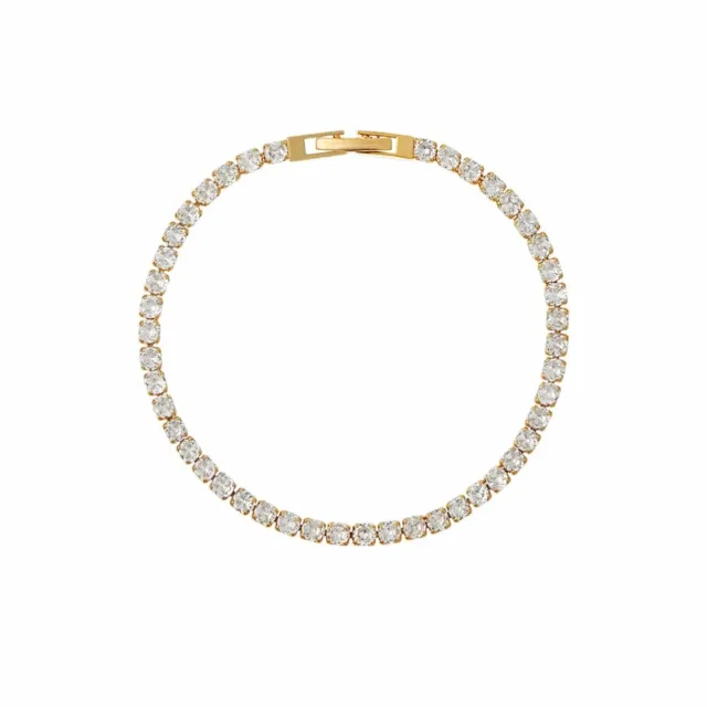 Orelia Crystal Tennis armbånd forgyldt med krystal