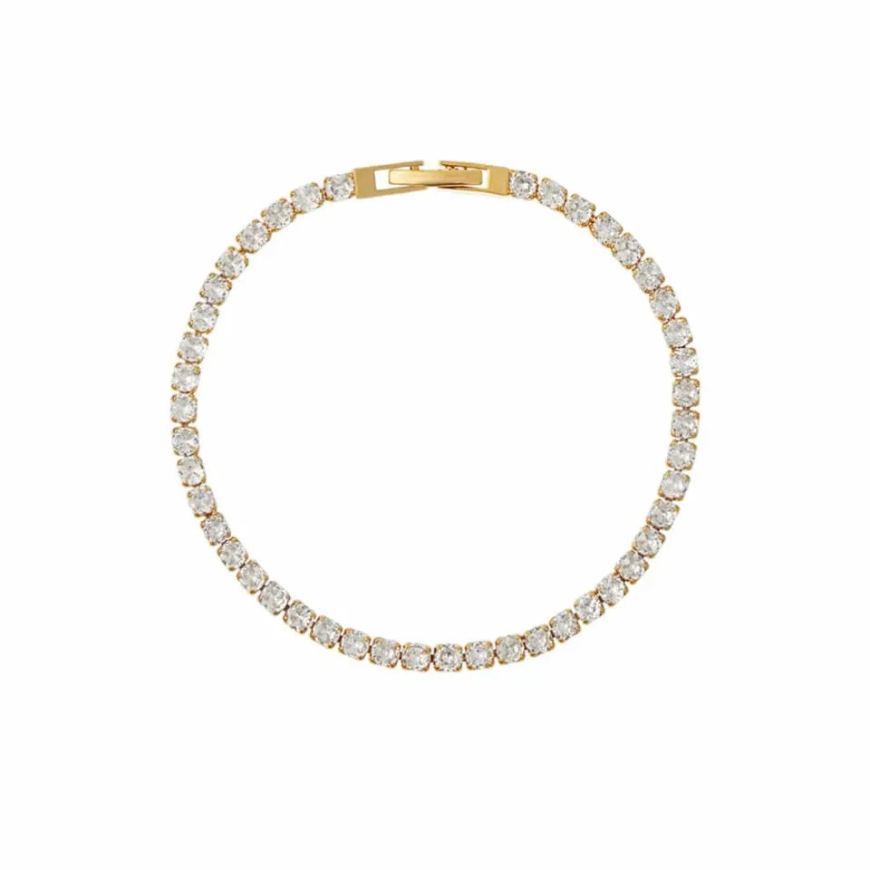 Orelia Crystal Tennis armbånd forgyldt med krystal