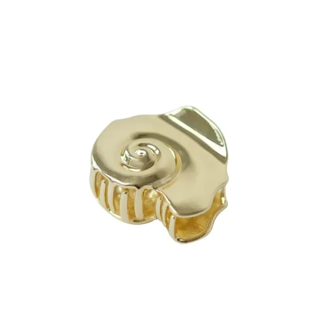Wos Up Yamka hårspænde guld musling 6,1 cm