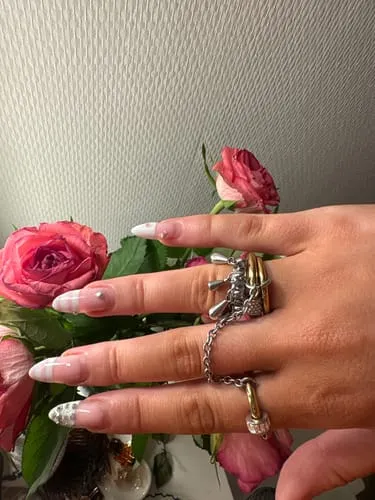 TIMI OF SWEDEN Bliss drop ring sølv