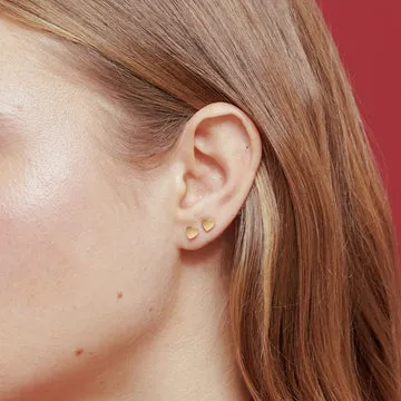 TIMI OF SWEDEN Stina hjerte ørestikker guld 5 mm