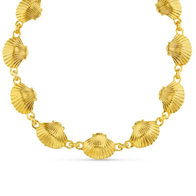 Orelia Statement Shell halskæde choker guld