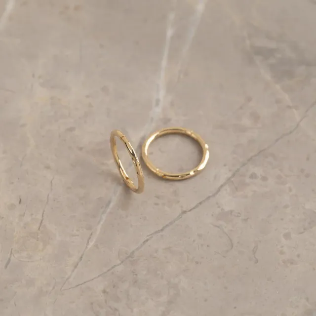 Sisi Copenhagen Olivia creoler massiv 9 kt guld 12 mm
