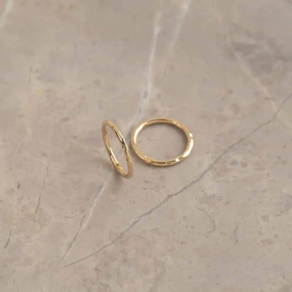 Sisi Copenhagen Olivia creoler massiv 9 kt guld 12 mm