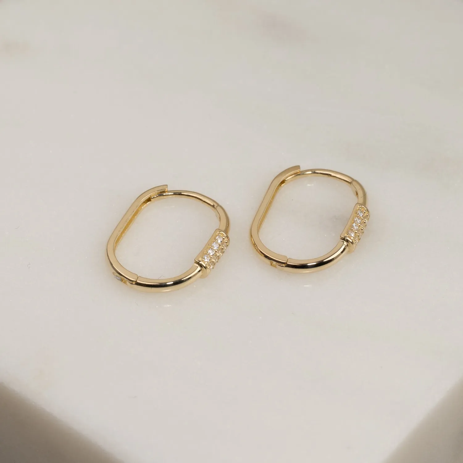 Sisi Copenhagen Viktoria Crystal creoler guld zirkonia par