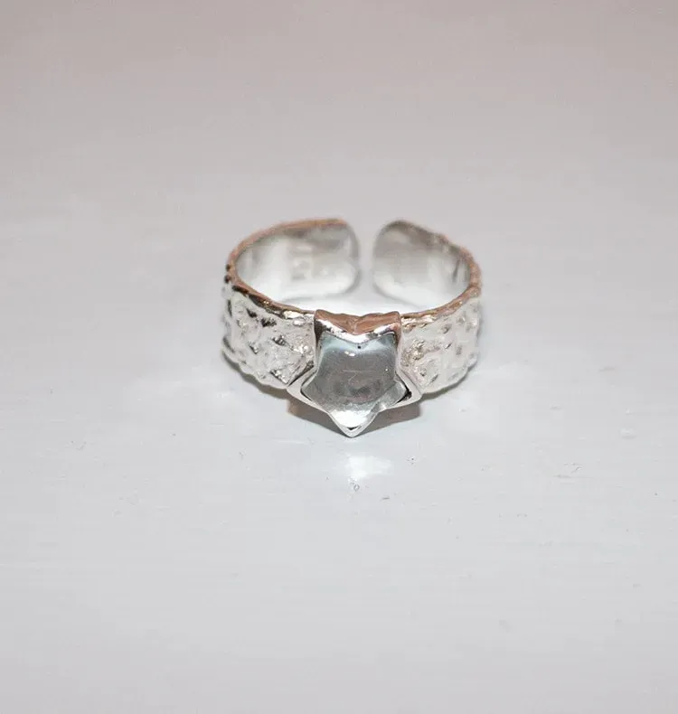 Wos Bedazzled Mini Ursa ring sølv topas
