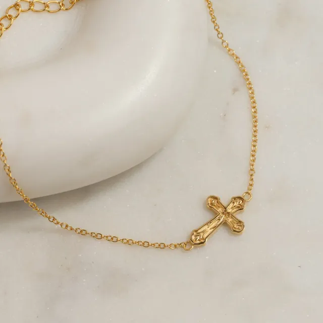 Sisi Copenhagen Dagmar Cross Golden armbånd forgyldt 16+4 cm
