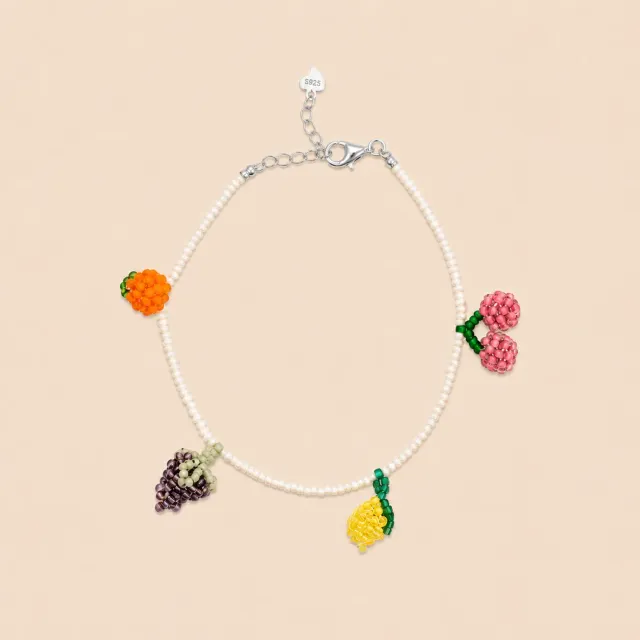 Lulo Jewelry Fruit Mix armbånd sølv sommer