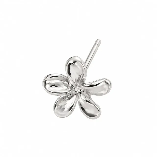 Wos Lil flower stud sølv 5 mm blomst