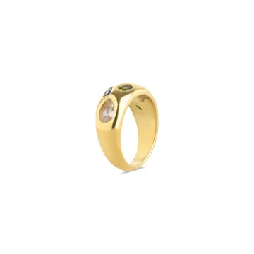 TIMI OF SWEDEN Bambi Crystal Dome ring str 7 krystal