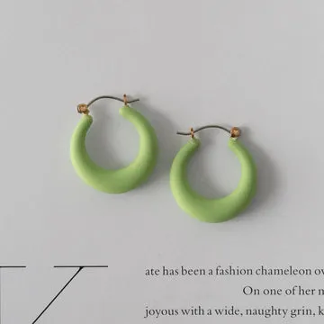Timi of Sweden Donna hoop øreringe gummi 25 mm