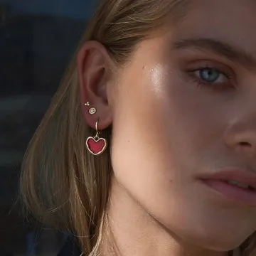 Timi of Sweden Agnes studs øreringe guld 4 mm 18 karat