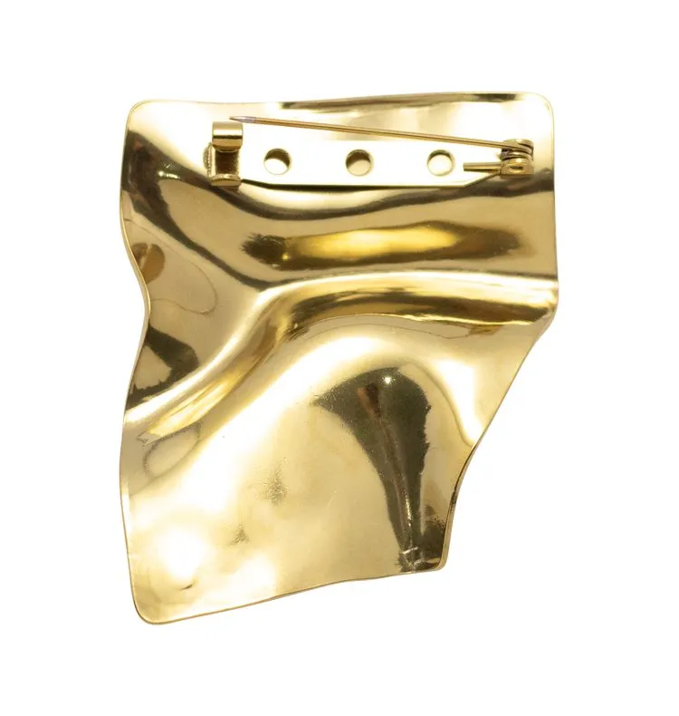 WOS UP Ebba broche 5 cm forgyldt