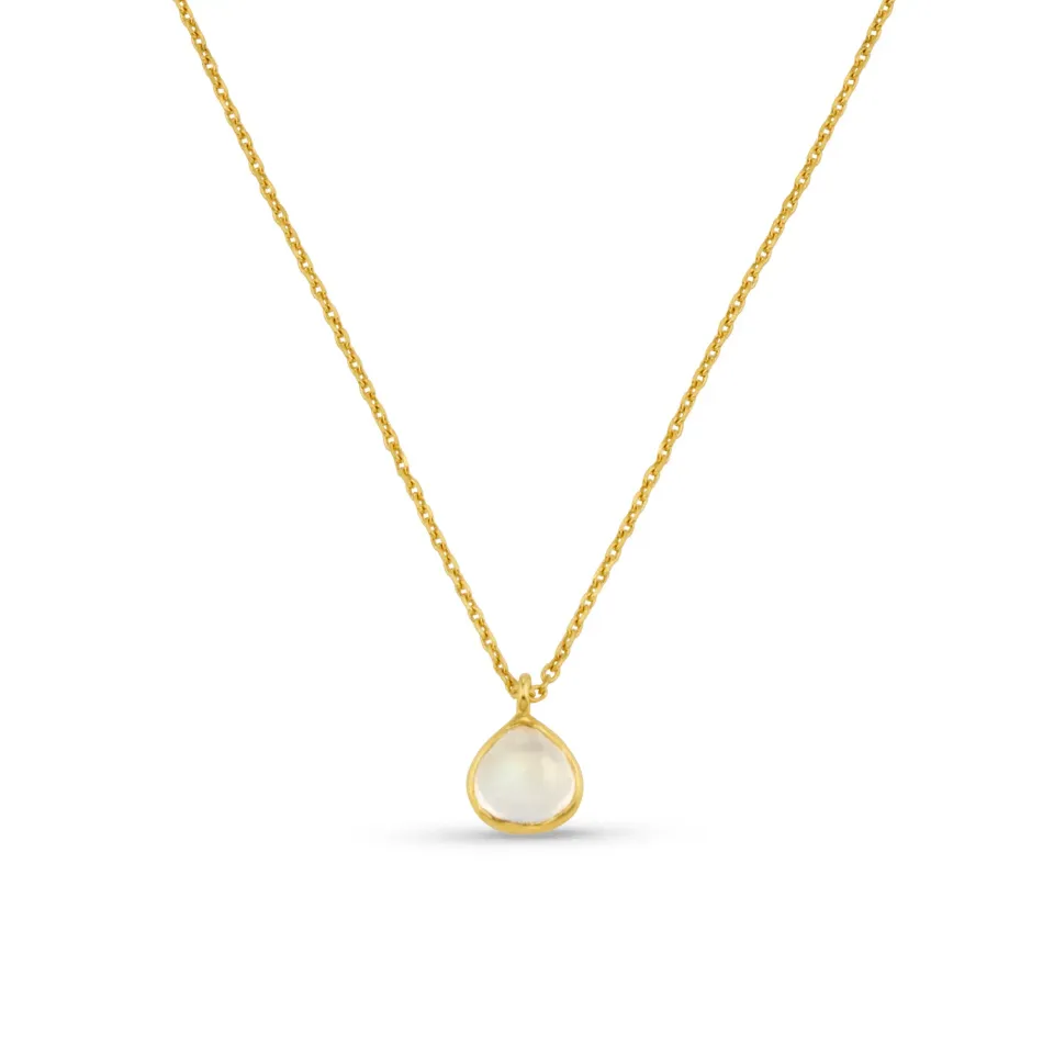 Orelia Luxe Moonstone halskæde guld månesten