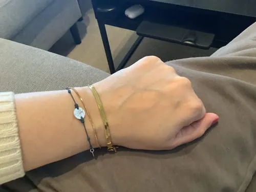 TIMI OF SWEDEN Ivy Snake Chain armbånd rustfrit stål guld