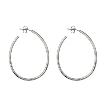 TIMI OF SWEDEN Natalie thin large hoop øreringe 40 mm