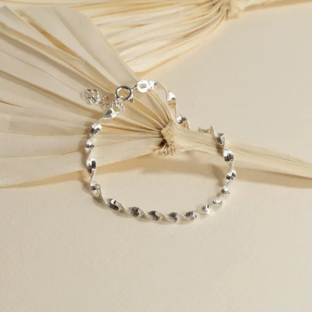 Sisi Copenhagen Amie armbånd sølv snoet 15,5 cm