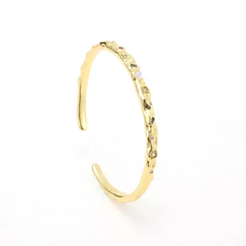 TIMI OF SWEDEN Shiloh bangle armbånd krystal guld