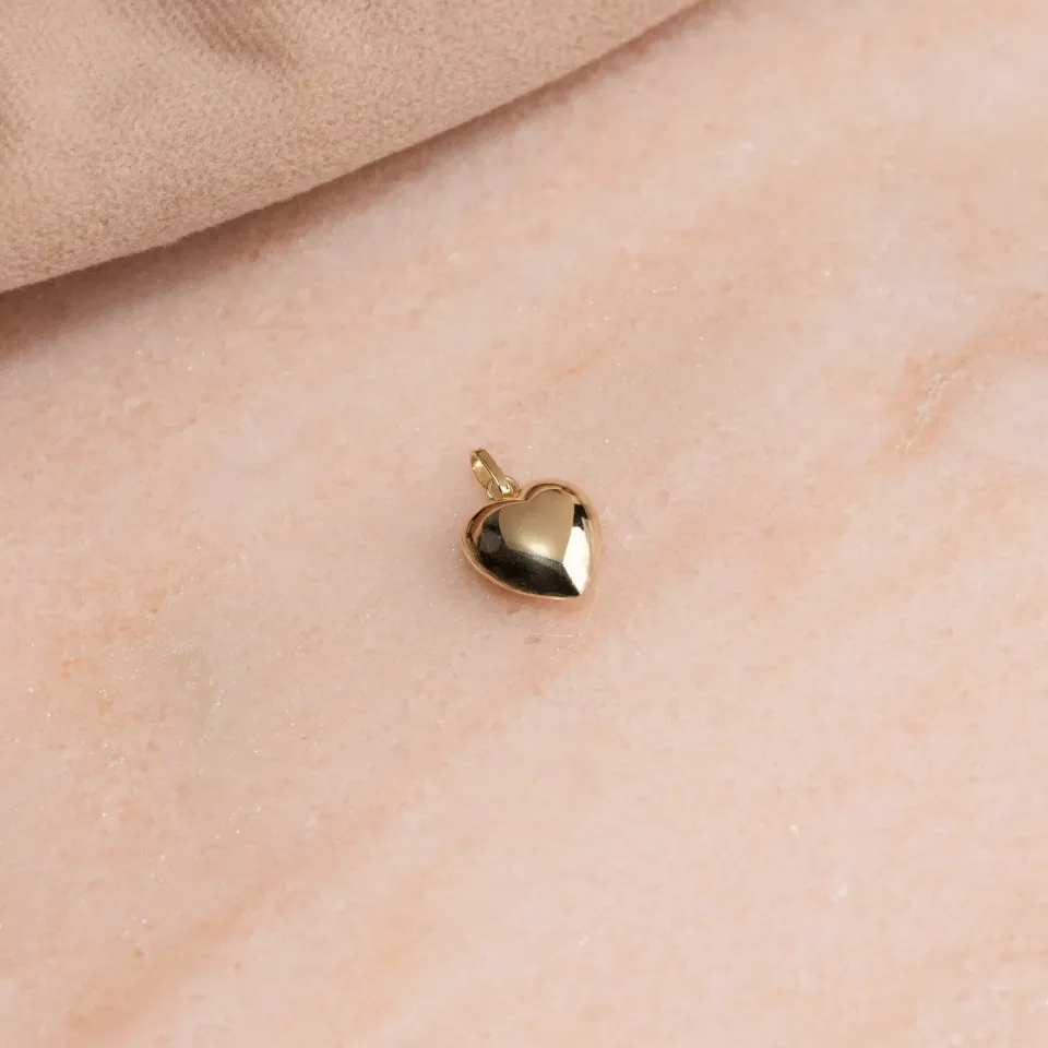 Sisi Copenhagen Heart vedhæng guld 9 kt 10 mm