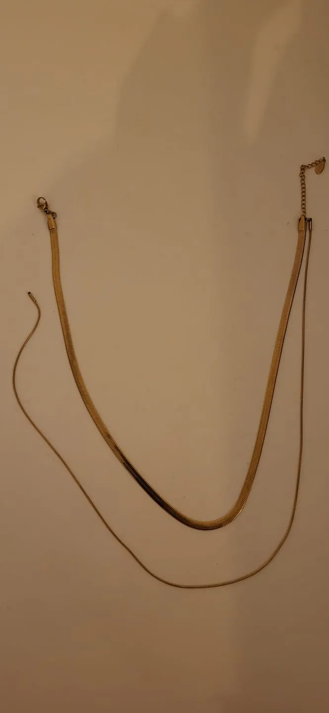 TIMI OF SWEDEN Ivy Double Snake halskæde forgyldt