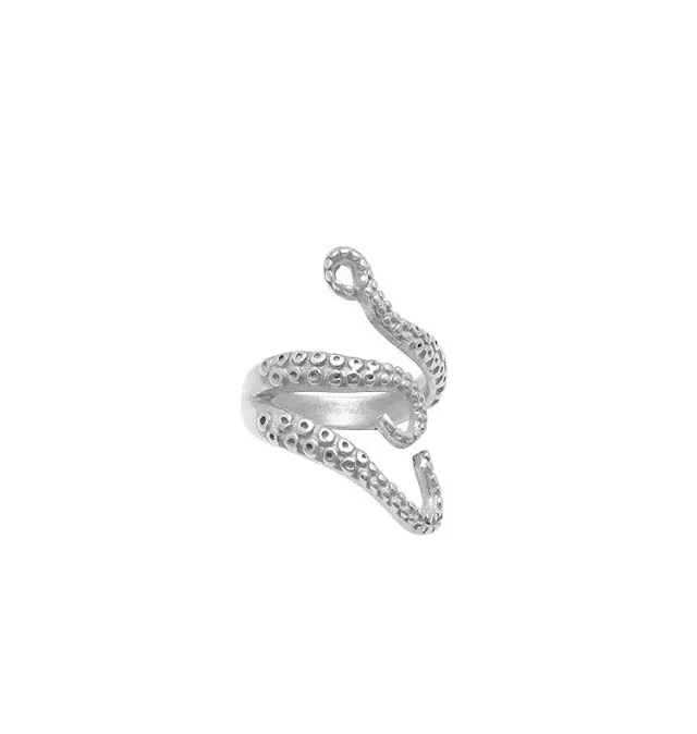 Wos Payton ring sølv blæksprutte 16-18 mm