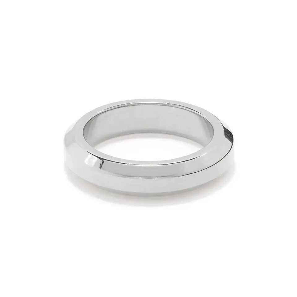 Orelia LUXE Bevelled Edge Ring sølv