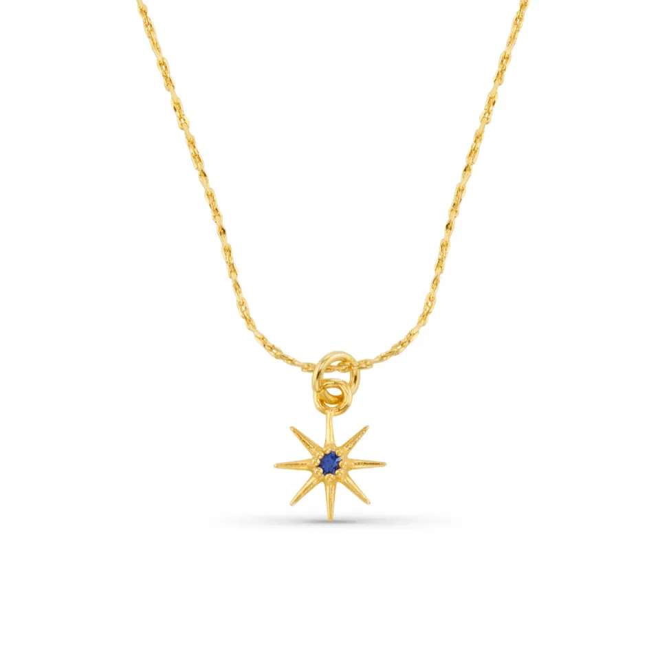 Orelia December Birthstone halskæde guld tanzanit