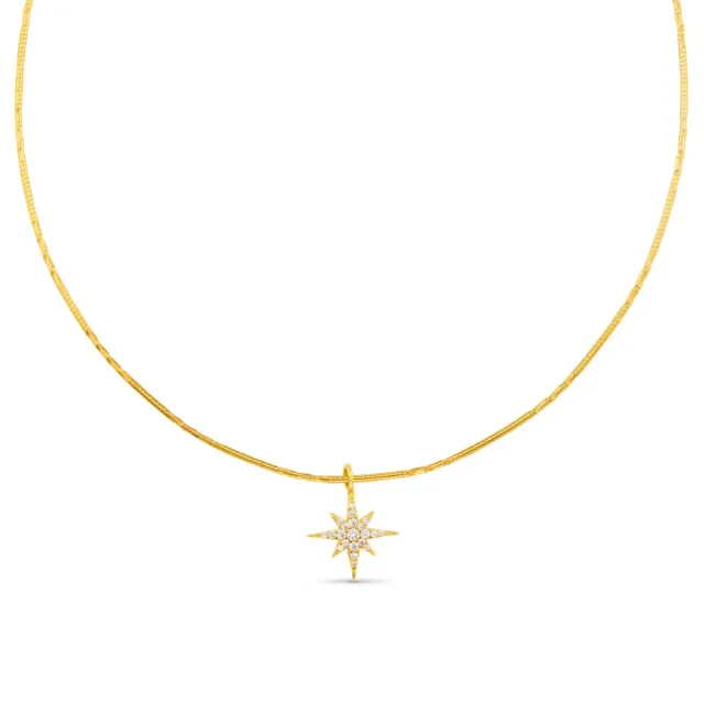 Orelia Pavé Starburst choker halskæde guld