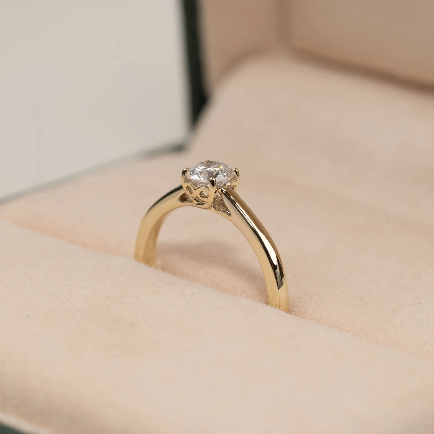 Sisi Copenhagen Solitaire Trellis diamantring guld 0,55ct