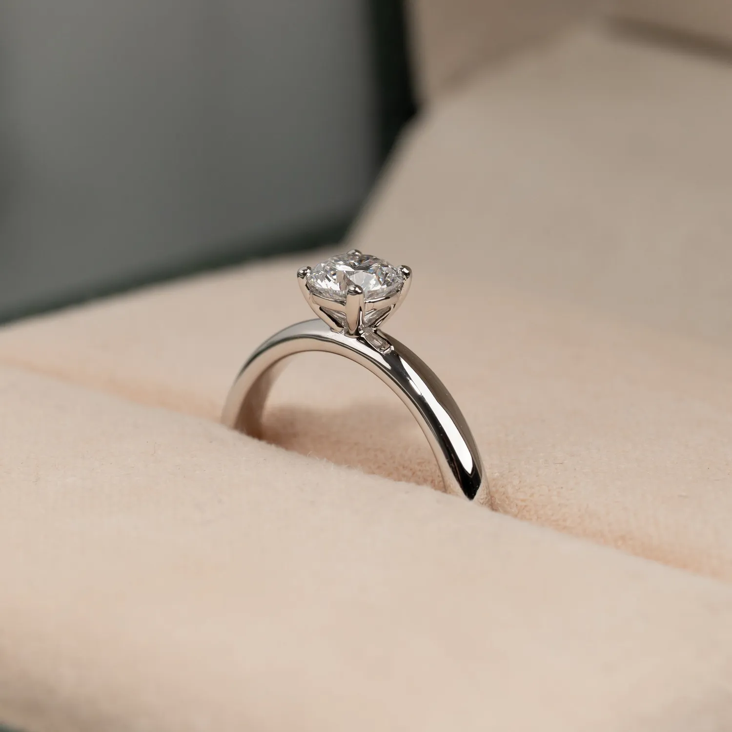 Sisi Copenhagen Simple Solitaire diamantring 0,5 ct hvidguld lab-diamant