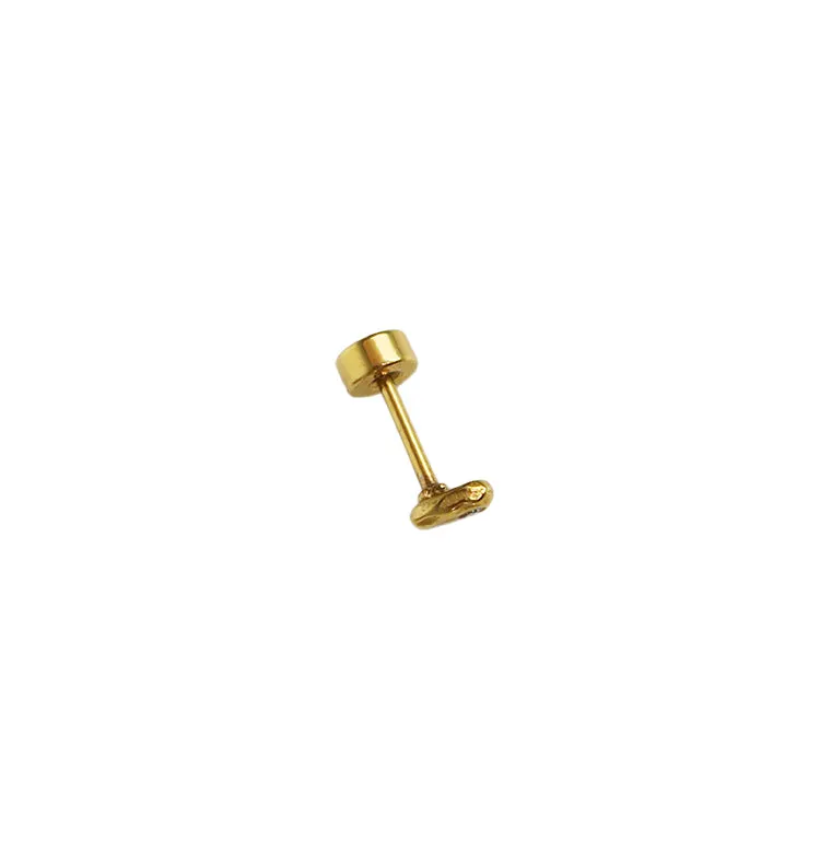 Wos Pinky single ørering rosaforgyldt ministud