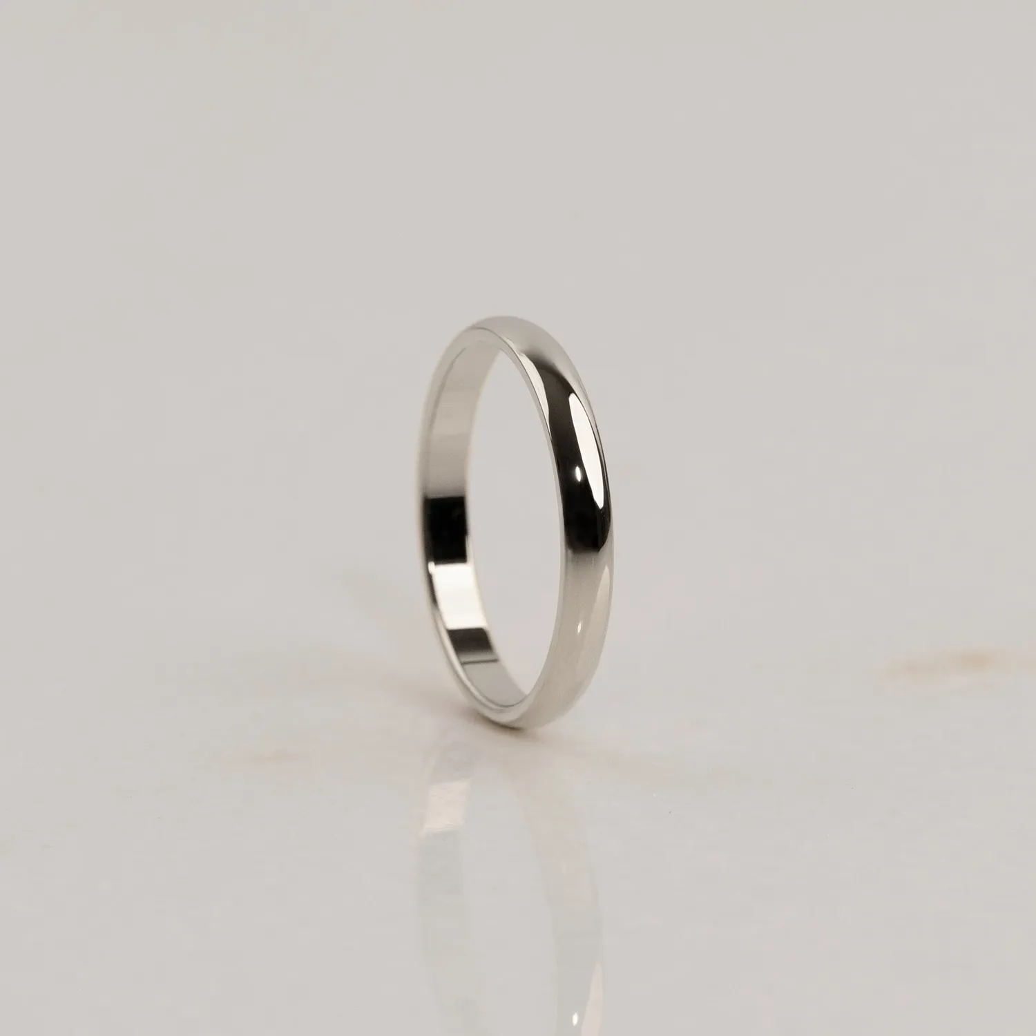 Sisi Copenhagen Classic D-Profile vielsesring hvidguld 14 kt