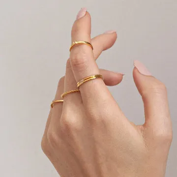 TIMI OF SWEDEN Evi Sleek ring guld waterproof
