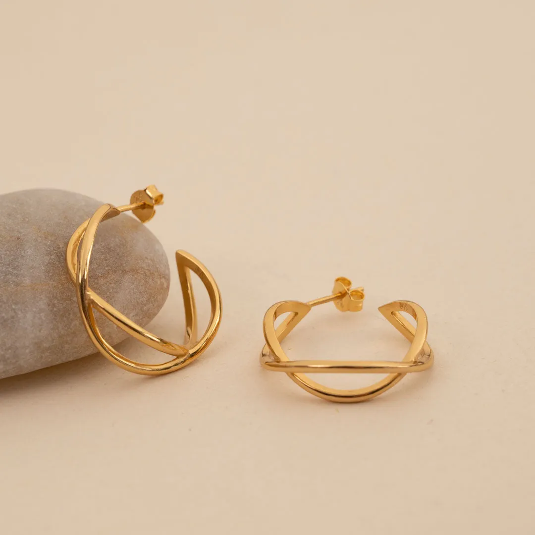 Sisi Copenhagen Mia creoler forgyldt 25 mm par guld