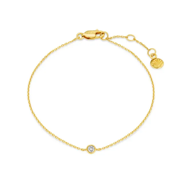 Orelia LUXE Classic Crystal armbånd guld hvid topas