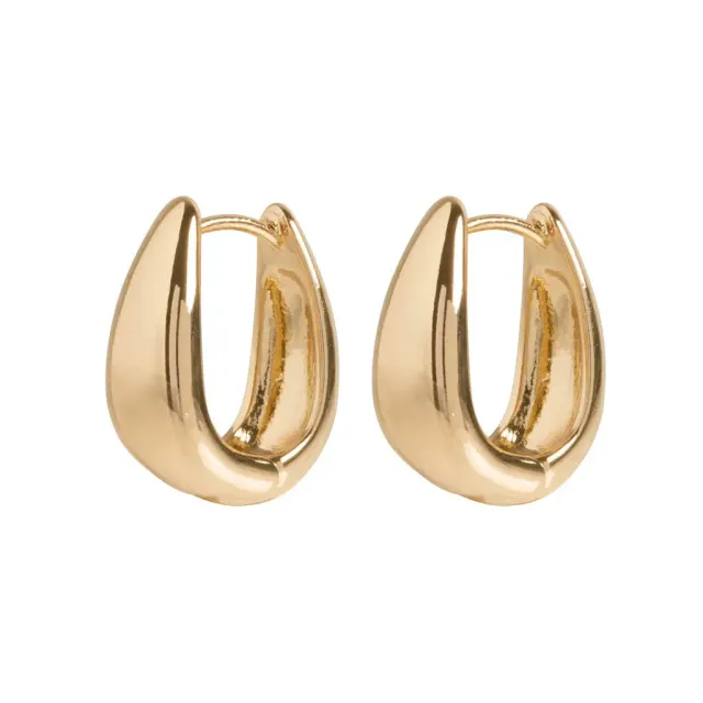 TIMI OF SWEDEN Classic Wide Hoop øreringe guld brede
