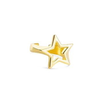 TIMI OF SWEDEN Indigo Star ring stål justerbar vandtæt