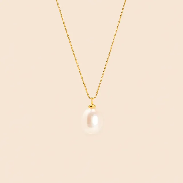 Lulo Jewelry Tiny Pearl Necklace halskæde ferskvandsperle