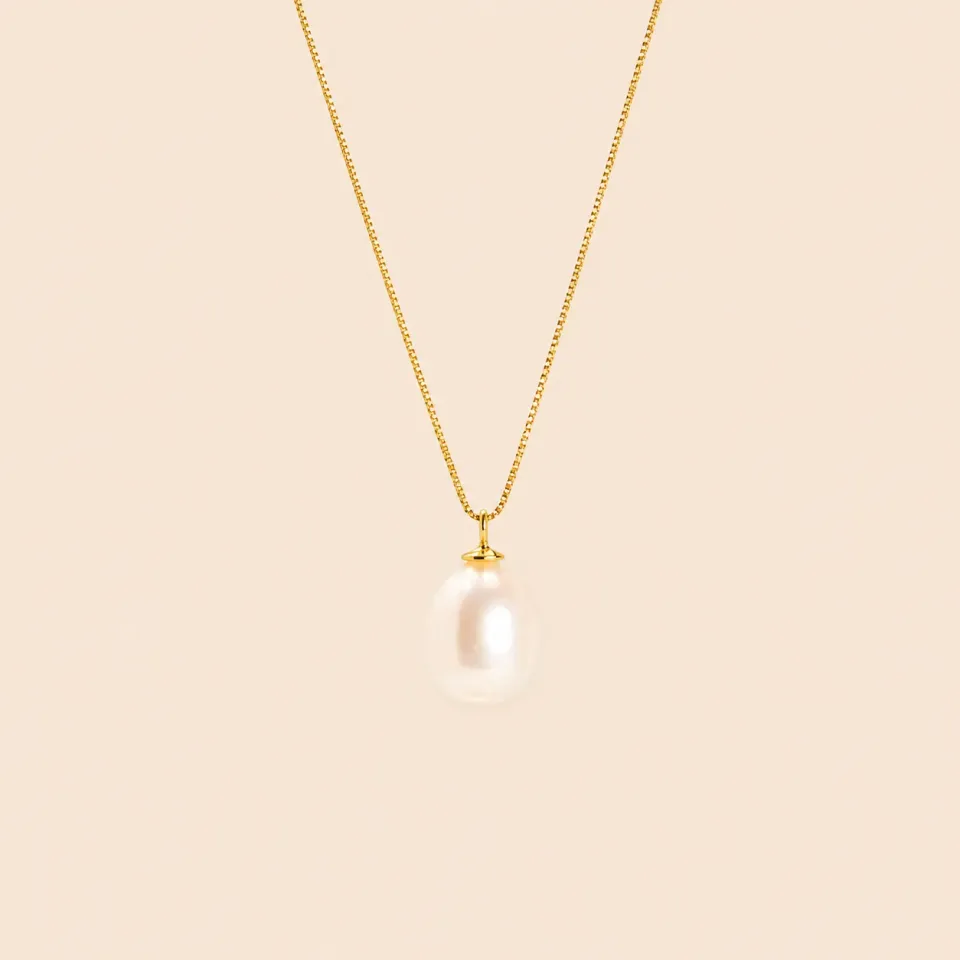 Lulo Jewelry Tiny Pearl Necklace halskæde ferskvandsperle