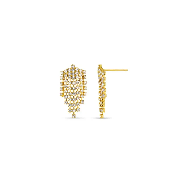 Orelia Mini Waterfall Cupchain øreringe guld
