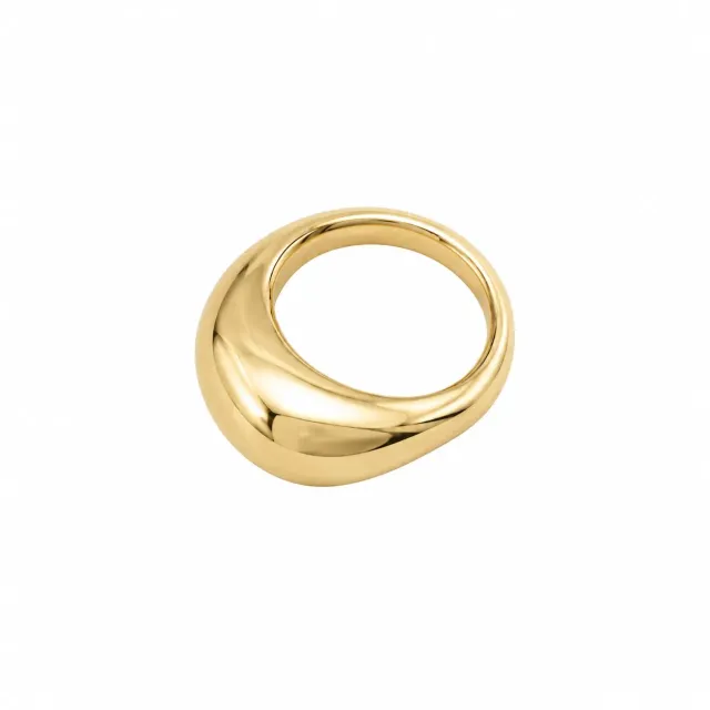 Wos Polly ring messing guld tidløs
