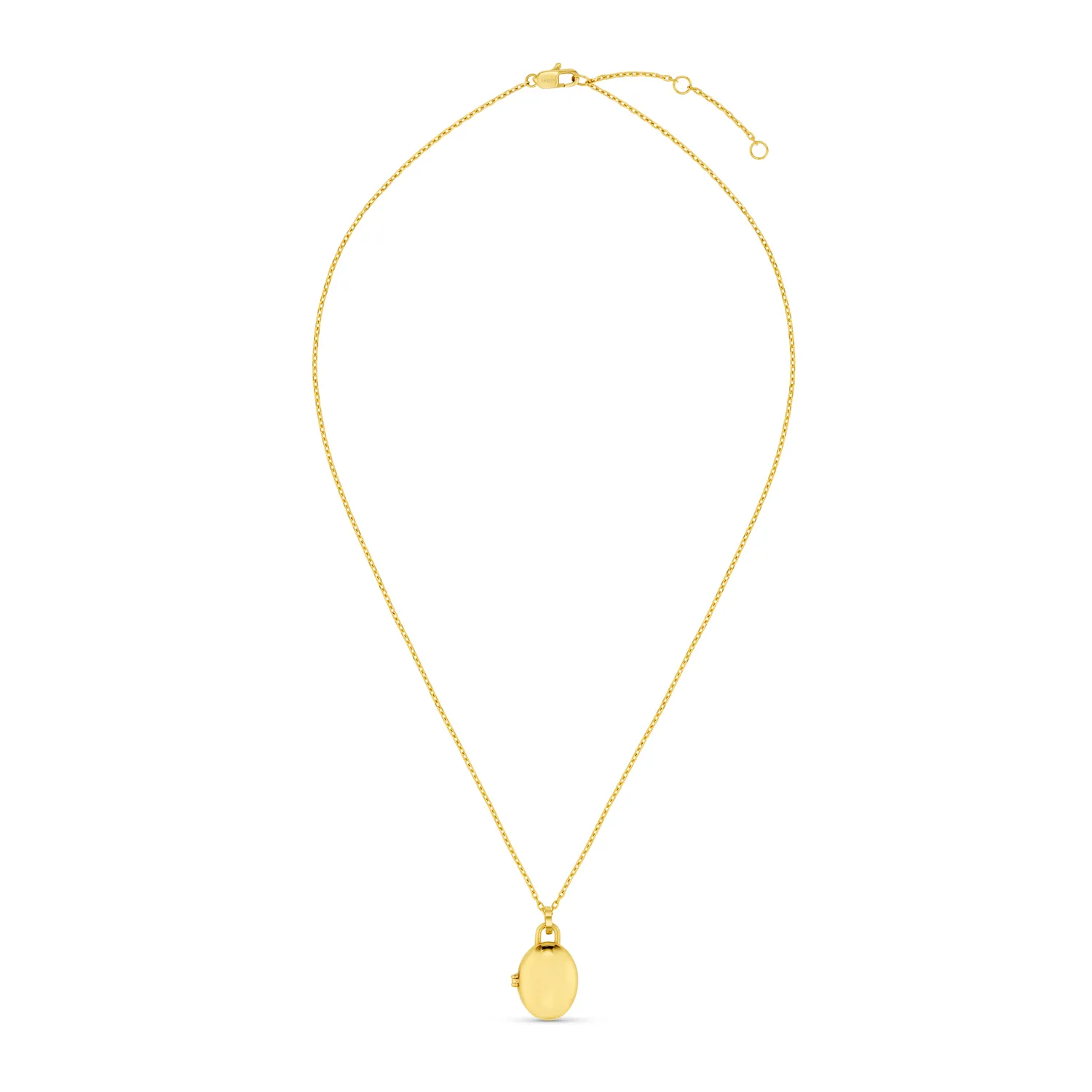 Orelia LUXE Oval Locket halskæde forgyldt vandtæt